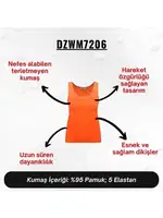 Kadın Turuncu Penye Atlet  Darkzone DZWM7206 görsel 8