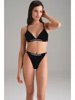 Kadın V Kesim Yüksek Bel Slip Doreanse 7154 Siyah