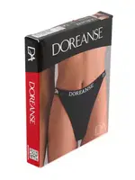 Kadın V Kesim Yüksek Bel Slip Doreanse 7154 Siyah farklı açı