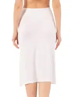 Kadın Viskon Diz Altı Orta Boy Astar Jüpon Kombinezon Özkan 26992 Beyaz görsel 8