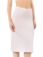 Kadın Viskon Diz Altı Orta Boy Astar Jüpon Kombinezon Özkan 26992 Beyaz görsel 10