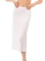 Kadın Viskon Diz Altı Uzun Astar Jüpon Kombinezon Özkan 26975 Beyaz görsel 11