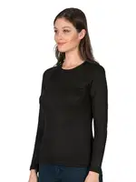 Kadın Viskon Uzun Kollu Yuvarlak Simit Yaka Termal İçlik Özkan 23612 Siyah görsel 4