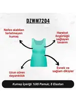 Kadın Yeşil Penye Atlet  Darkzone DZWM7204 detay görünüm