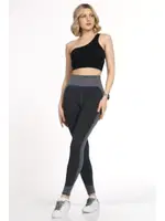 Kadın Yüksek Bel Spor Tayt Miorre 999-ZZ0156 Gri Melanj detay görünüm
