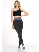 Kadın Yüksek Bel Spor Tayt Miorre 999-ZZ0156 Gri Melanj farklı açı