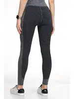 Kadın Yüksek Bel Spor Tayt Miorre 999-ZZ0156 Gri Melanj görsel 4