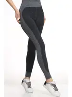 Kadın Yüksek Bel Spor Tayt Miorre 999-ZZ0156 Gri Melanj görsel 5