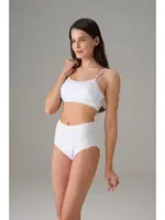 Kadın Yüksel Bel Regl Destek Külot Slip Doreanse 7183 Beyaz