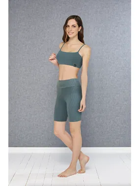 Doreanse Kadın %90 Viskon Fitilli Bisikletçi Spor Tayt Doreanse 8032