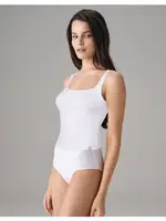 Kadın %92 Pamuk Fitilli Kare Yaka Atlet Doreanse 9328 Beyaz