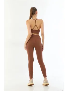 Emay Soft Seamless Ripli Tayt Yoga Takımı MI Emay 3921 - Alternatif Görünüm