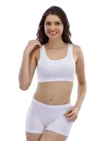 Kalın Askılı Beyaz Toparlayıcı Büstiyer Liza (Layza) 15005 Beyaz