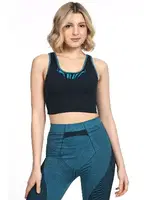 Kalın Askılı Desteksiz Seamless Spor Sütyen Miorre 999-ZZ0756 Siyah