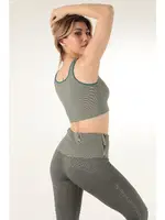 Kalın Askılı Fitilli Spor Sütyen Miorre 999-ZZ0129 Yeşil detay görünüm