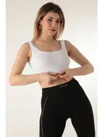 Kalın Askılı Fitilli Spor Sütyen Miorre 999-ZZ0129 Beyaz görsel 5