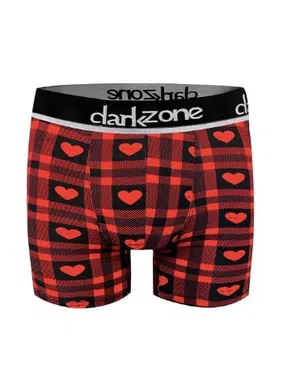 Darkzone Kalp Desenli Sevgililer Günü Erkek Boxer Darkzone DZNVD1101