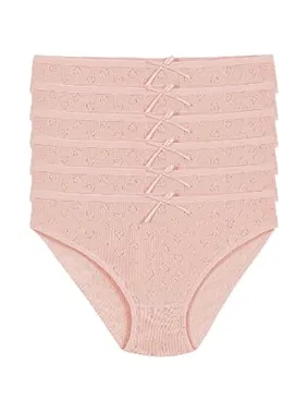 Yıldız Çamaşır Kalpli 6'lı Paket Pamuk Kadın Bikini Külot Yıldız 3573