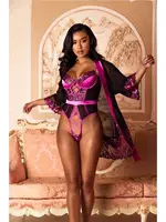 Kalpli Fantezi Gecelik Takım For Dreams 8427 Siyah