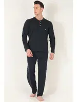 KANZ 2 Parça Erkek Soft Doğal Pamuk Pijama Takımı Miorre 014-000008 görsel 5