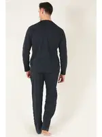 KANZ 2 Parça Erkek Soft Doğal Pamuk Pijama Takımı Miorre 014-000008 görsel 8
