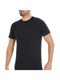 Yıldız Çamaşır Kapalı Yaka Kısa Kollu Erkek Siyah 6'lı Paket Fanila Atlet Yıldız 51