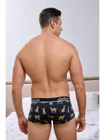 Kaplan Desenli Kısa Erkek Boxer Darkzone DZN3311 görsel 7