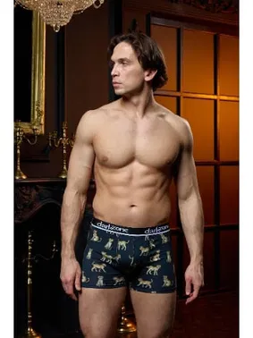 Darkzone Kaplan Desenli Siyah Erkek Boxer Darkzone DZN2690