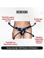 Kaplan Desenli Siyah Erkek Slip  Darkzone DZN6486 farklı açı