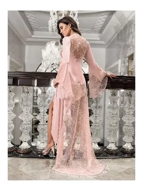 İmaj Kaplı Püsküllü 2li Dantel Saten Gecelik Takımı İmaj 3201 - Alternatif Görünüm