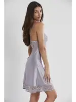 Sırt Dekolteli Kaplı Saten Dantelli Gecelik Sabahlık Takımı Pierre Cardin 4075 görsel 12