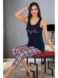 Lady Kapri Askılı Lady Pijama Takımı Lady 12030