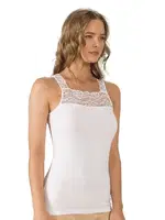 Kare Yaka Modal Pamuklu Kadın Atlet Özkan 25594  Beyaz görsel 4