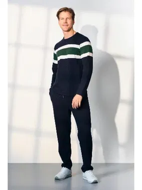 Doreanse Kaşkorse Erkek Lacivert T-Shirt Pijama Takımı Doreanse 25K4547