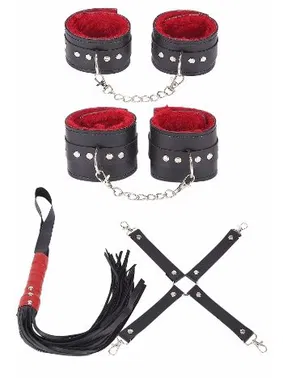 missisX Kelepçe Kırbaç Deri Fantezi Harness Seti missisX 6027