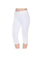 Kemerli Beyaz 3'lü Paket Likralı Kısa Kadın Tayt Yıldız 3649 Beyaz detay görünüm