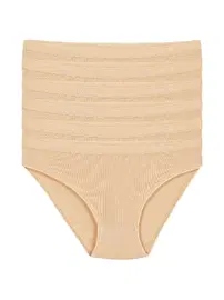 Yıldız Çamaşır Kemerli Ten 6'lı Paket Kadın Pamuk Bikini Külot Yıldız 3720