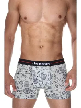 Darkzone Keşif Desenli Erkek Boxer (Dijital Baskılı) Darkzone DZN2068 - Alternatif Görünüm