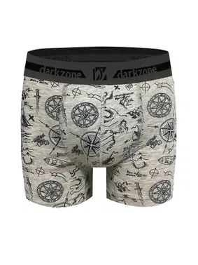 Darkzone Keşif Desenli Gri Erkek Boxer Darkzone DZN2666