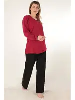 Kırmızı Bayan Pijama Takımı Miorre 001-015089 Kırmızı