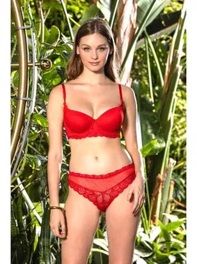 Gallipoli Kırmızı Dantel Detaylı Sütyen Külot Takım Gallipoli MGP31301