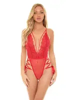 Kırmızı Dantel Ve Tül Detaylı Takım For Dreams 8600 Kırmızı farklı açı