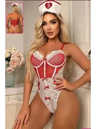 For Dreams Kırmızı Fantezi Hemşire Kostümü For Dreams 8480