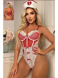 For Dreams Kırmızı Fantezi Hemşire Kostümü For Dreams 8480