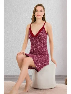 Lady Kırmızı Gecelik Lady 6176 - Alternatif Görünüm