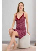 Kırmızı Gecelik Lady 6176 Kırmızı detay görünüm