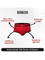 Kırmızı Hipster Erkek Slip  Darkzone DZN6116 detay görünüm