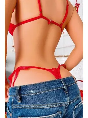 NightLight Kırmızı Kurdeleli Brit Fantezi Külot Nightlight 9118 - Alternatif Görünüm