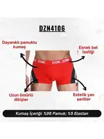 Kırmızı Parçalı Desenli Erkek Boxer Darkzone DZN4106 görsel 5