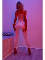 Kırmızı Zincirli Fantezi Esaret Kelepçesi missisX 8002 Kırmızı farklı açı